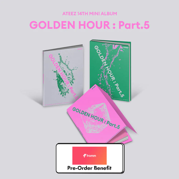 [Pre-Order] ATEEZ - 14TH MINI ALBUM "GOLDEN HOUR : Part.5"(Photobook Version) + Pre-Order Benefit (Choose Version)