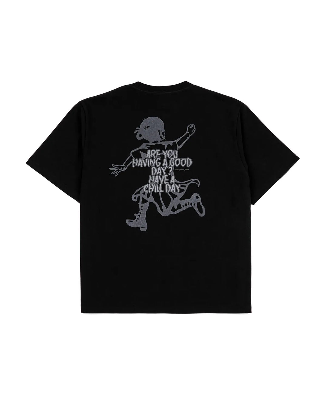 **QWER -Magenta  Good Day Run-On T-shirt [Black]