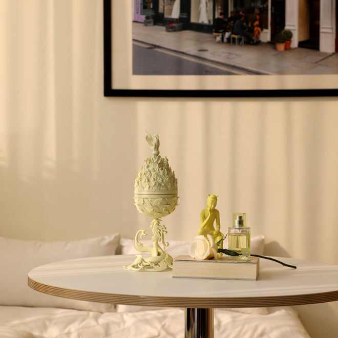 **  Gilt-bronze incense burner miniature