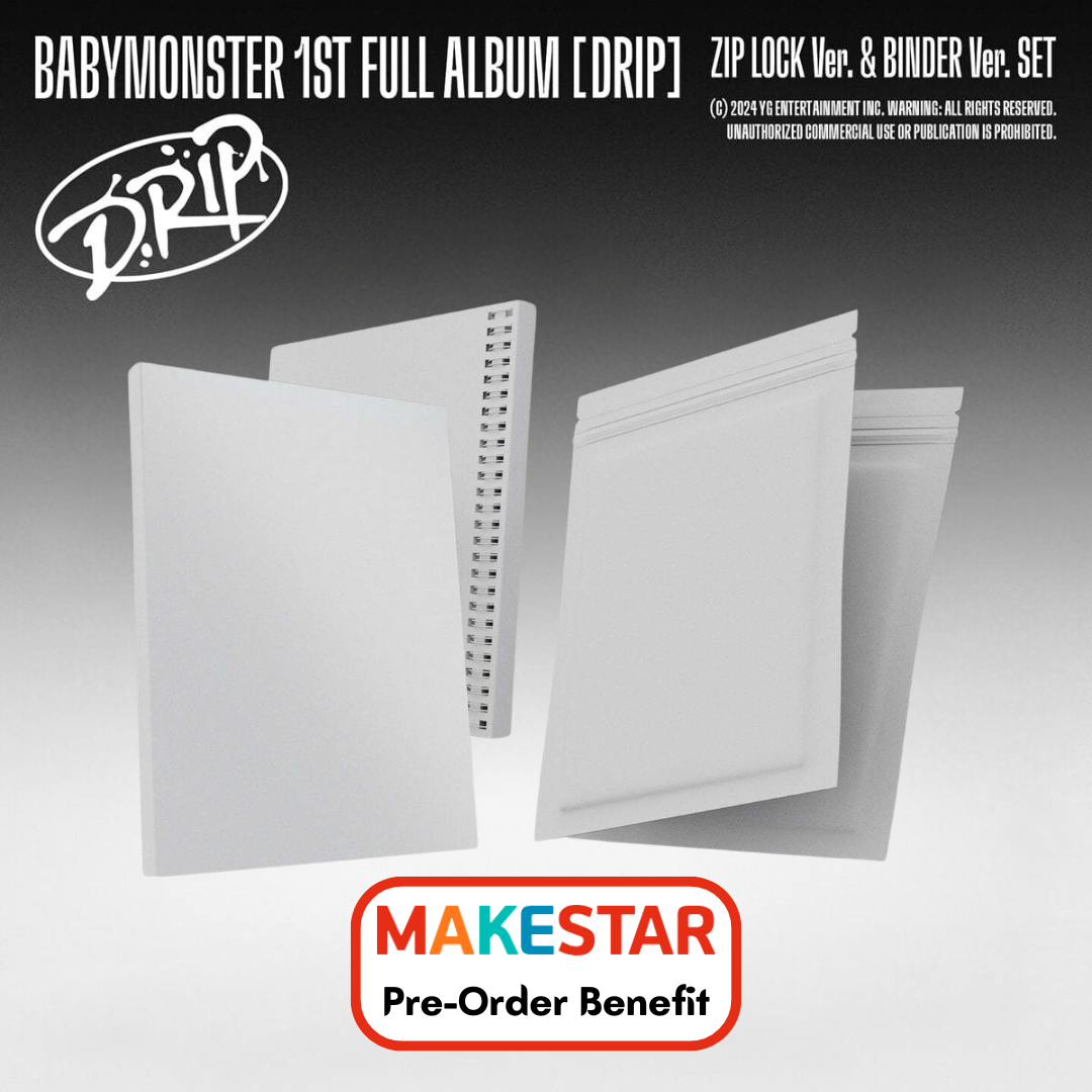 [Pre-Order] BabyMonster - 1st Full "Drip" + Pre-Order Benefit (Random / Set) - HALLYUSUPERSTORE