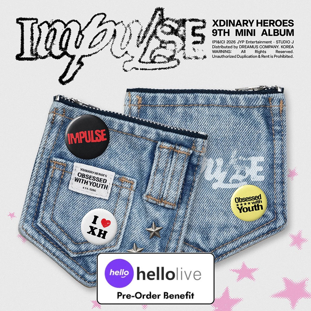 [Pre-Order] Xdinary Heroes - 9th Mini Album [IMPULSE] (DENIM POUCH Ver.) + Pre-Order Benefit (Choose Version)