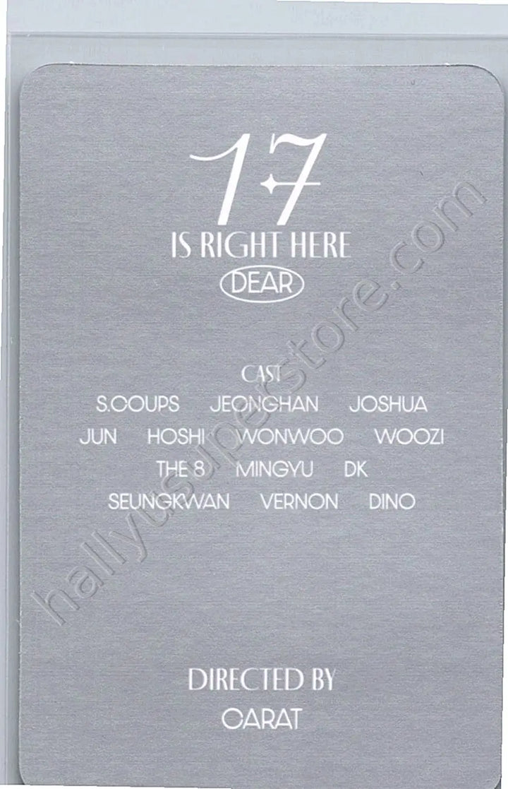 SEVENTEEN - Jeonghan - 17 IS RIGHT HERE album photocard dear version