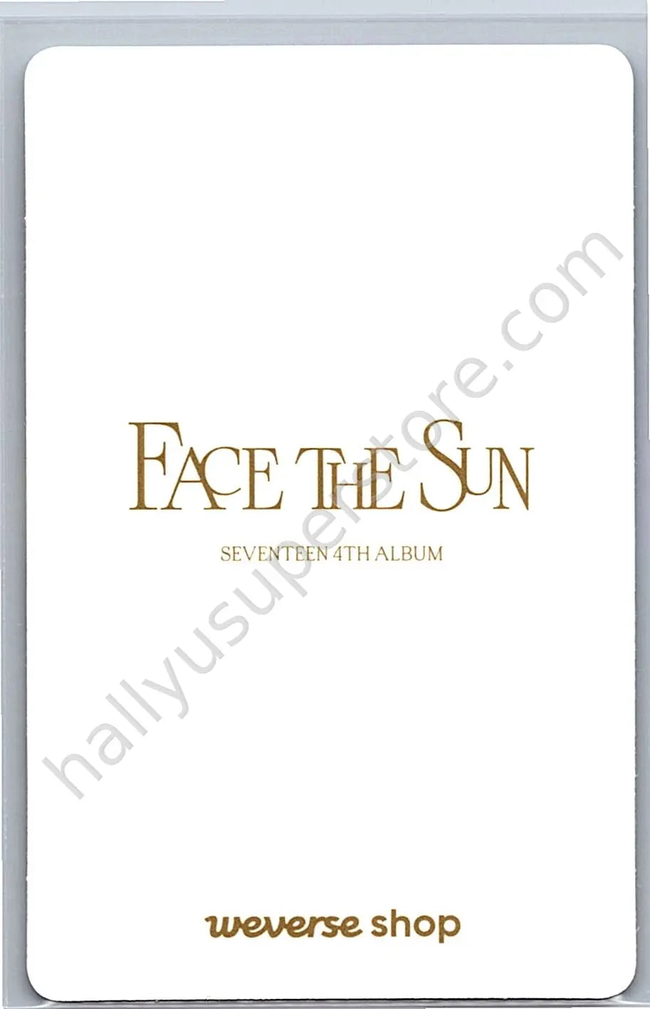 SEVENTEEN - Jeonghan - Face the Sun pob (pre-order benefit) weverse global shop (wvg)