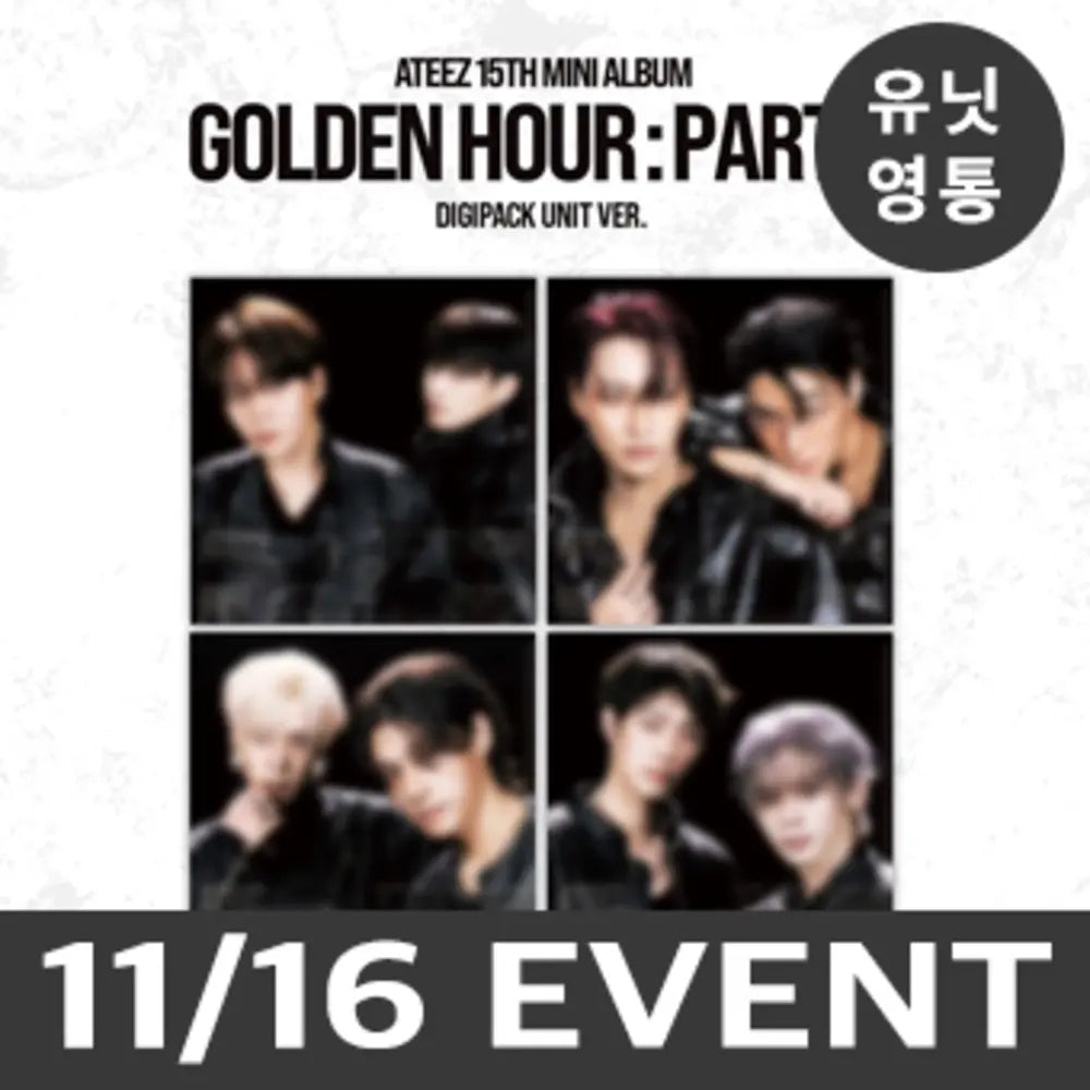 [Hallyu4U - Fansign] (11/16) JumpUp - ATEEZ / [GOLDEN HOUR : Part.6] (DIGIPACK UNIT VER.) [Unit Video Call Event]