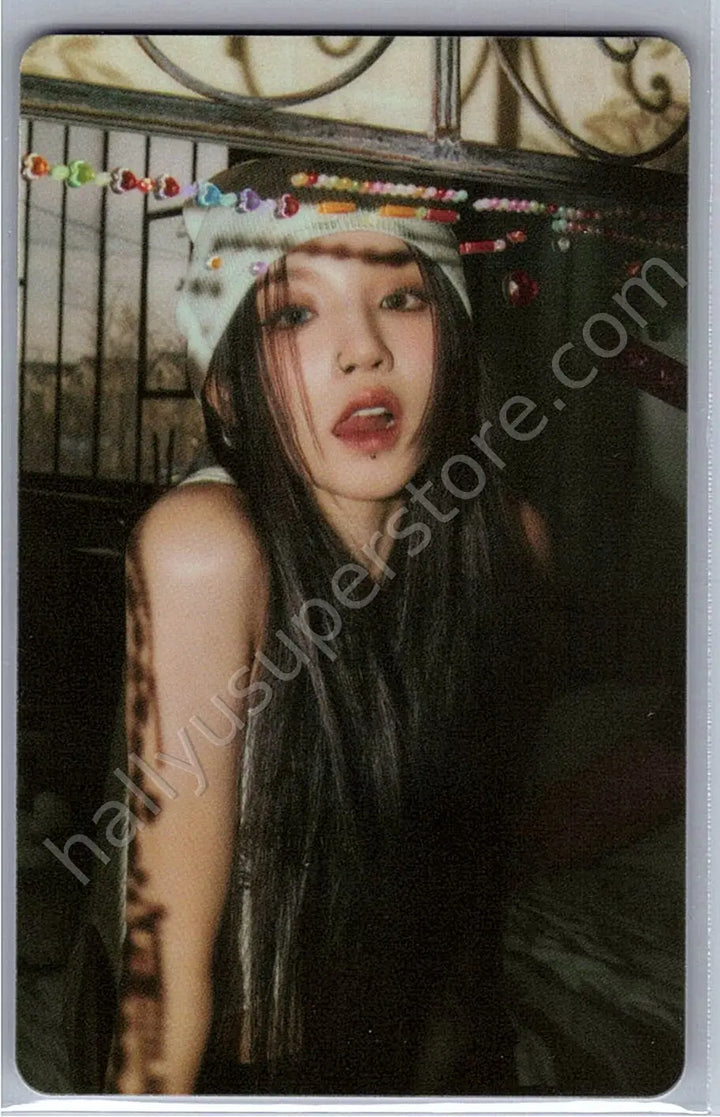 i-dle - Yuqi - I Feel cat version poca album pvc card qr card