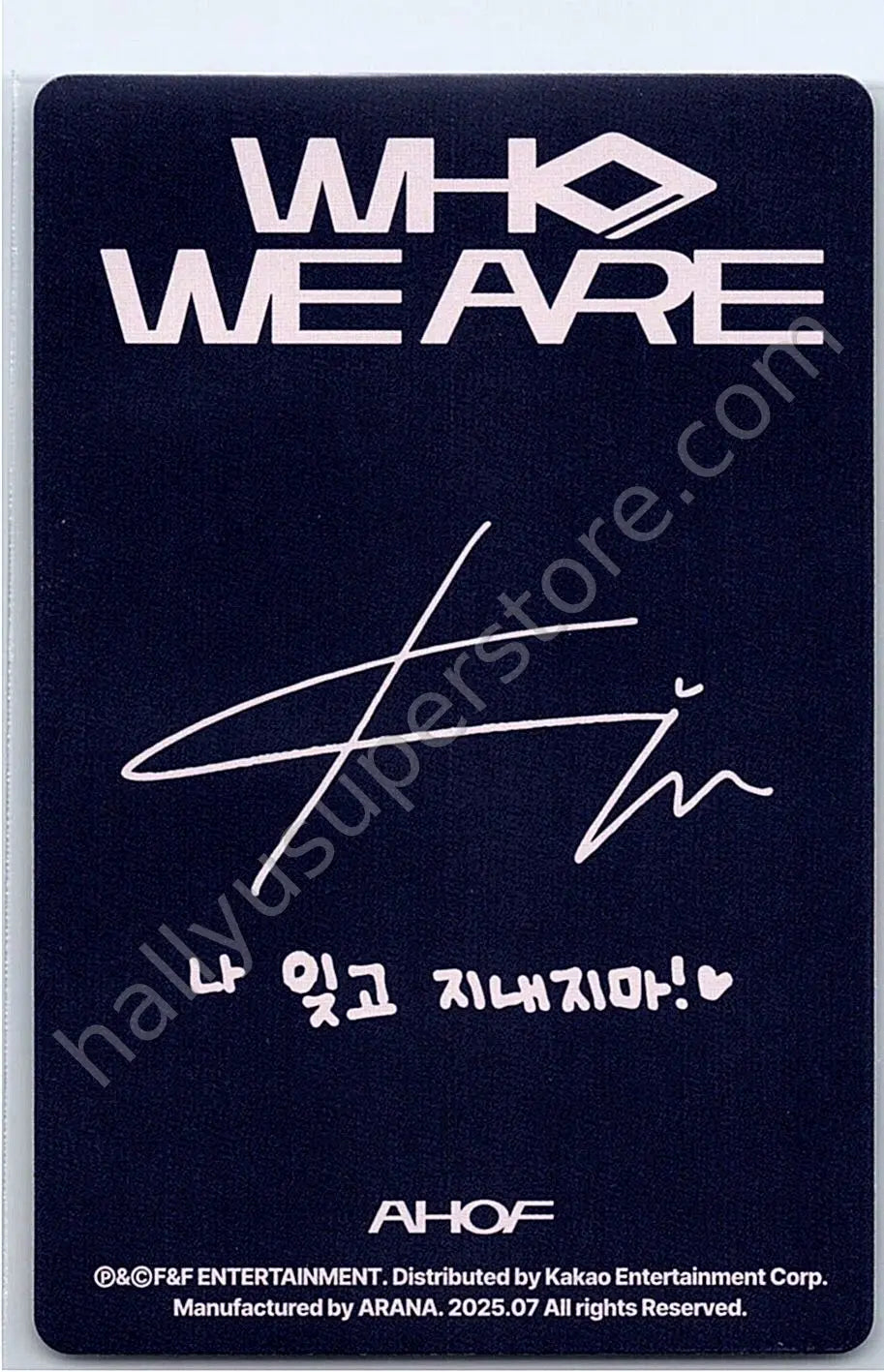 AHOF - Steven - AHOF - Steven - WHO WE ARE Album jewel case version album photocard