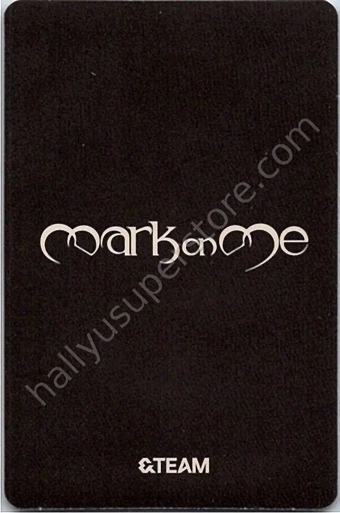 &amp;TEAM - Maki - Mark on Me album photocard B version solo jacket version