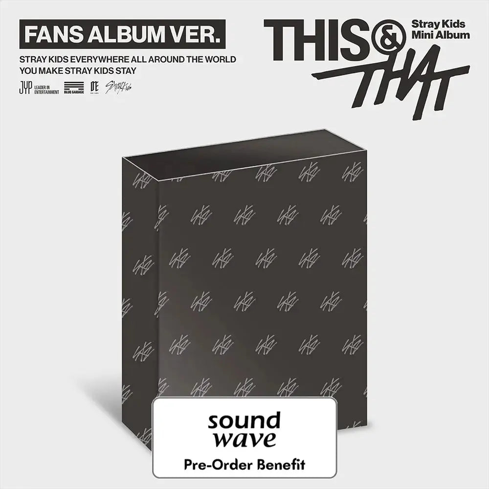 [Pre-Order] Stray Kids - THIS &amp; THAT (FANS ALBUM VER.) + Pre-Order benefit (Choose Version)