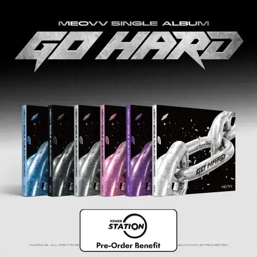 [Pre-Order] MEOVV - Single Album [GO HARD] + POWER STATION LuckyDraw Event