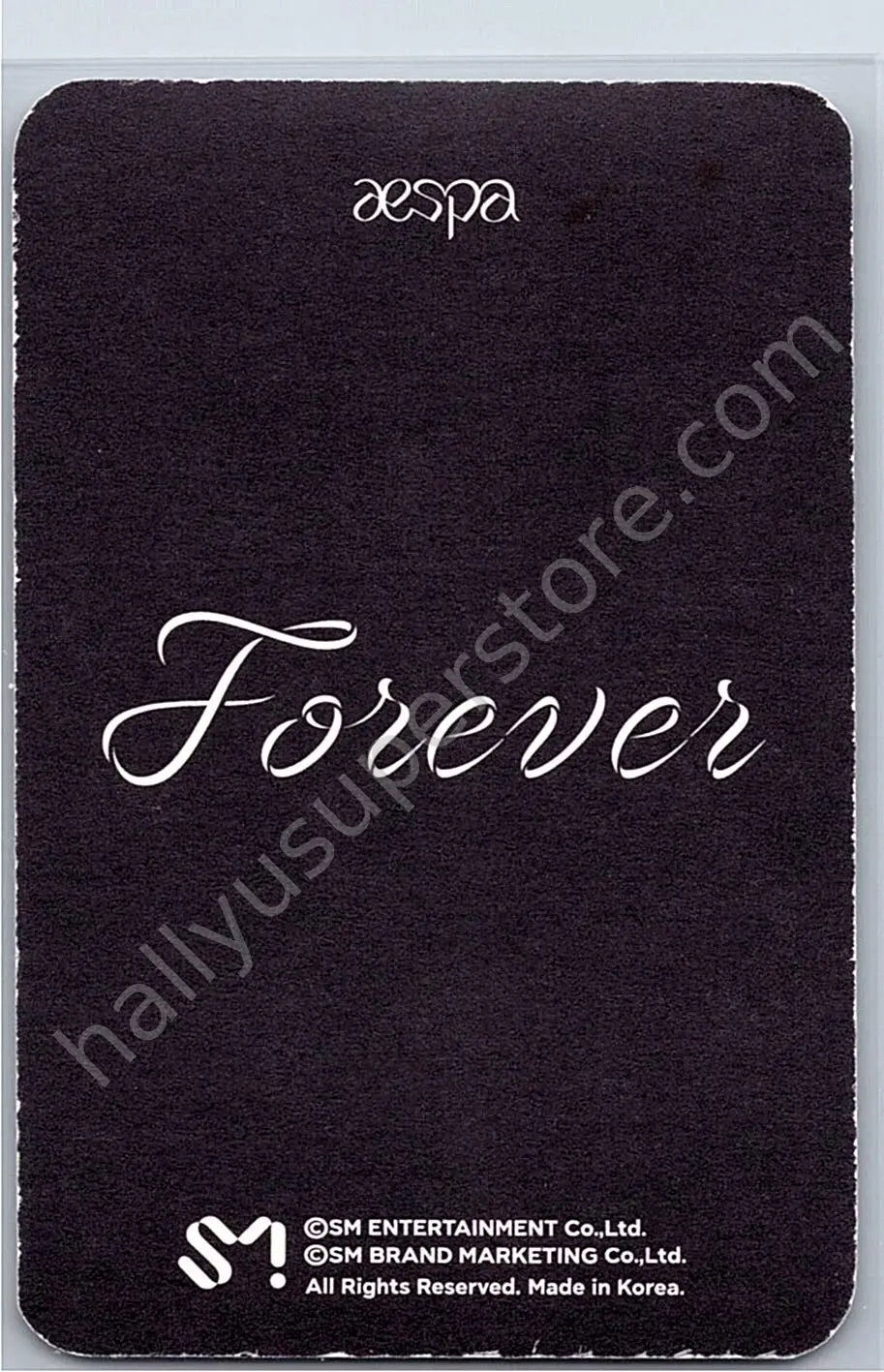 aespa - Winter - Forever (Single) holographic (hologram) merch photocard