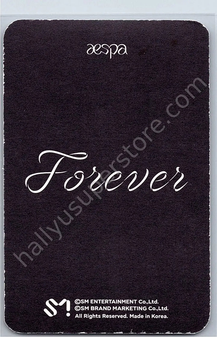aespa - Winter - Forever (Single) holographic (hologram) merch photocard
