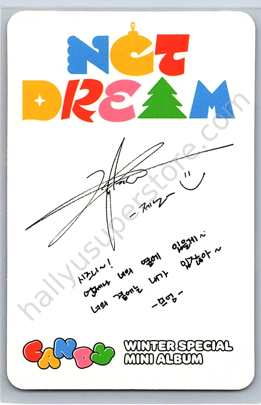 NCT DREAM - Jeno - Candy album photocard smini version