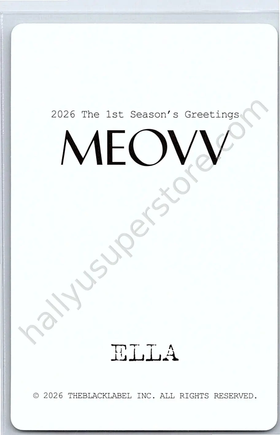 MEOVV - Ella - 2026 Season’s Greetings season&