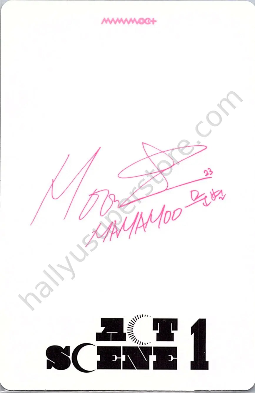 MAMAMOO - Moonbyul - ACT 1, SCENE 1 album photocard standard version unit