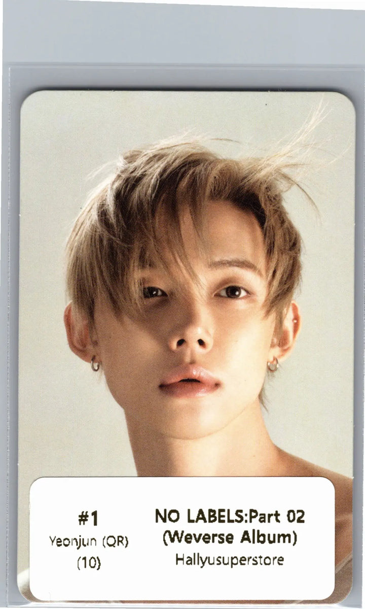 YEONJUN (of TXT) "NO LABELS: PART 02" - Official Photocard (Weverse album Ver.) [26.07.13]