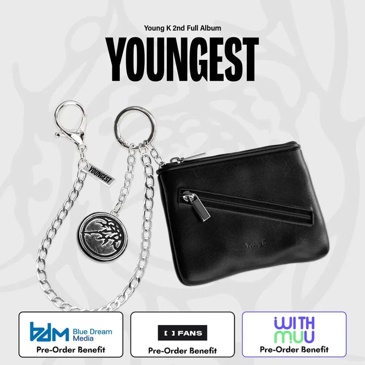 [Pre-Order] YOUNG K - 2nd Full Album YOUNGEST (Wallet &amp; Keyring ver.) + Pre-Order Benefit
