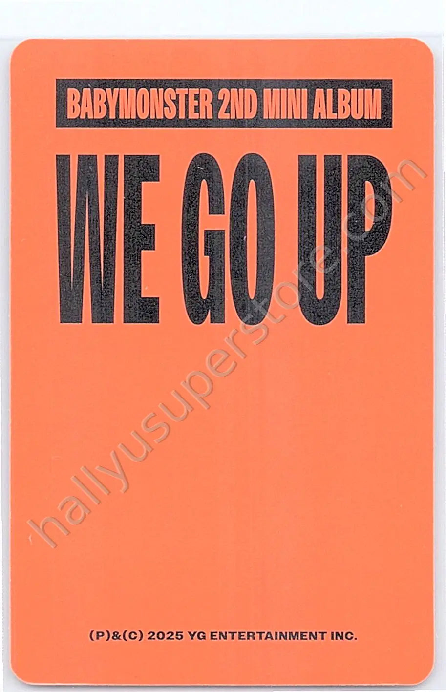 BABYMONSTER - Asa - WE GO UP Album go version album photocard