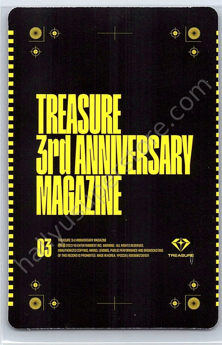 TREASURE - Jihoon - 3rd Anniversary Magazine photocard