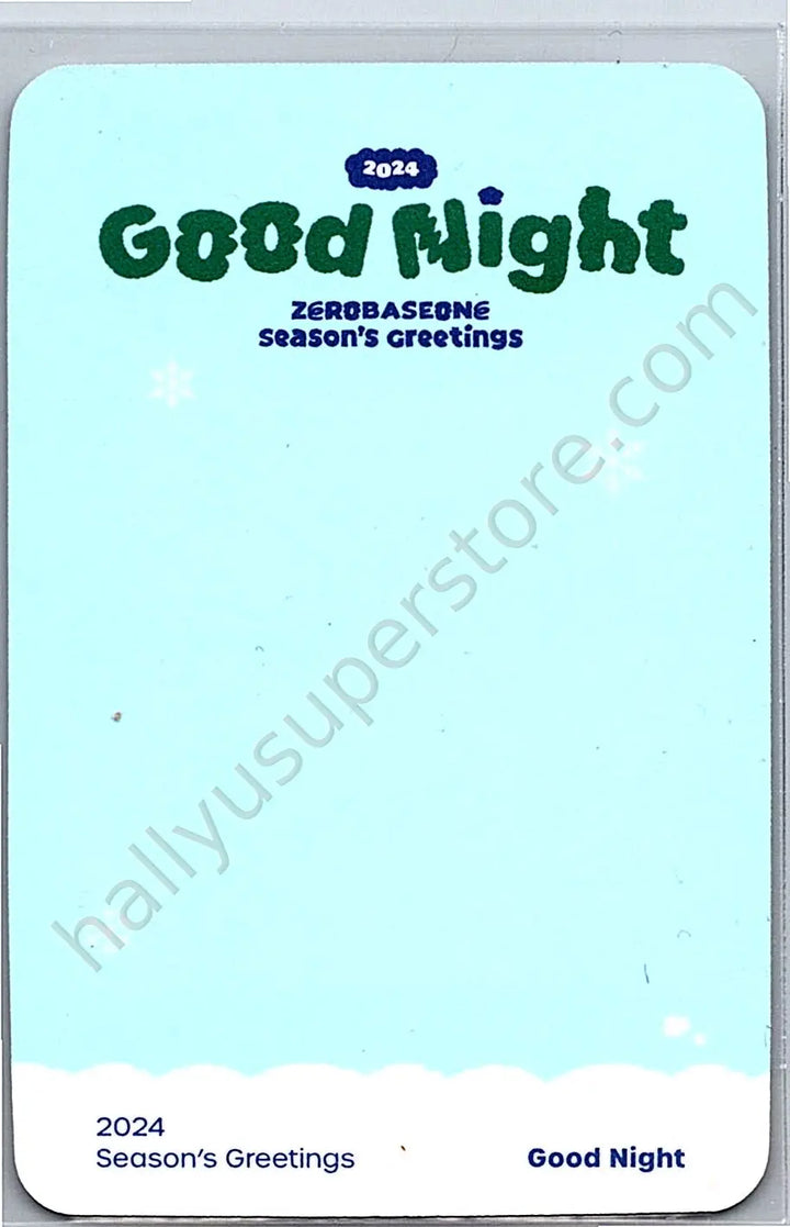 ZEROBASEONE - Hanbin - 2024 Seasons Greetings &