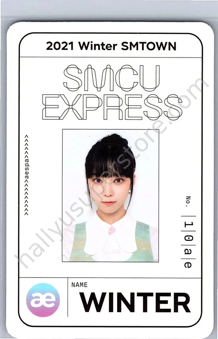 aespa - Winter - aespa - Winter - 2021 Winter SMTOWN: SMCU EXPRESS Album album photocard pass card