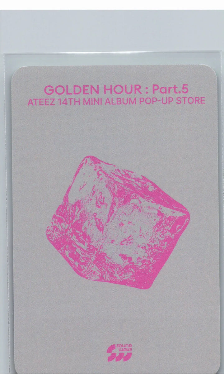 ATEEZ "GOLDEN HOUR : Part.5" - Soundwave POP-UP Lucky Draw Event Photocard, Card Sticker [26.06.26]