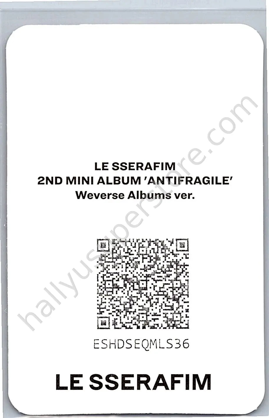 LE SSERAFIM - Sakura - LE SSERAFIM - Sakura - ANTIFRAGILE Album weverse album version qr card