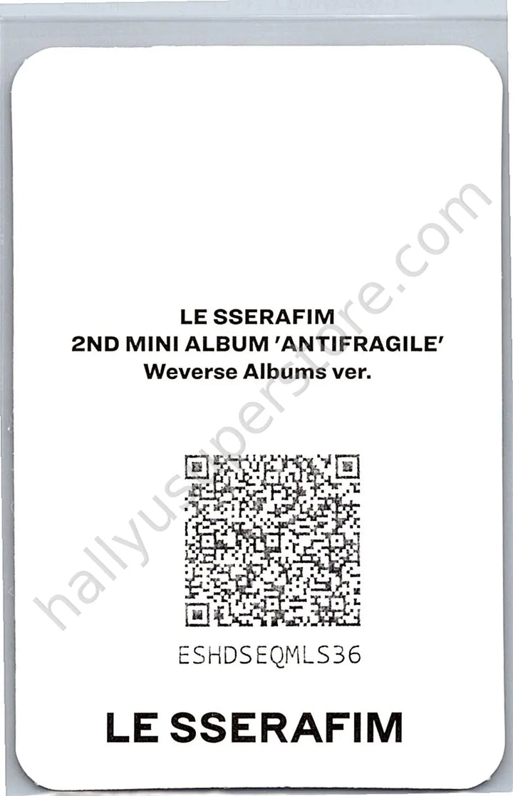 LE SSERAFIM - Sakura - LE SSERAFIM - Sakura - ANTIFRAGILE Album weverse album version qr card