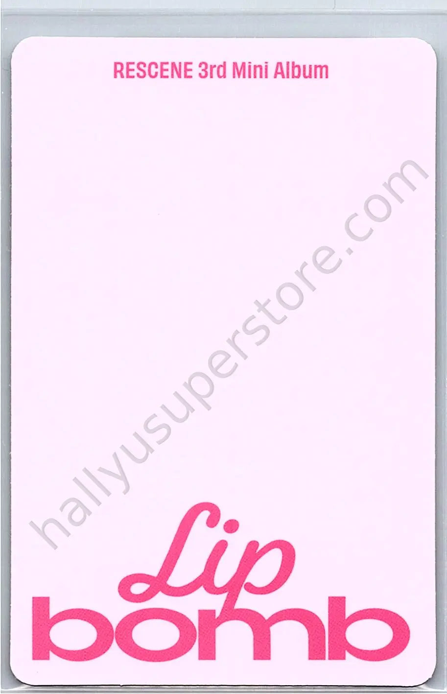 RESCENE - Woni - lip bomb album photocard qr version tint version