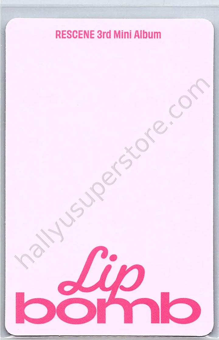 RESCENE - Woni - lip bomb album photocard qr version tint version