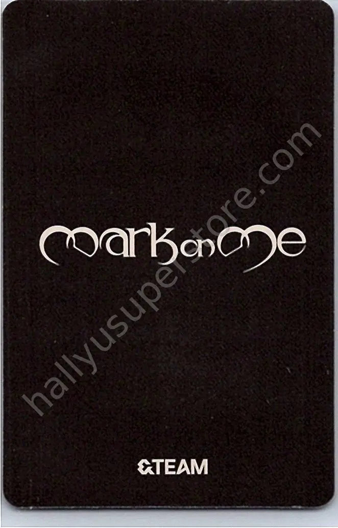 &amp;TEAM - Yuma - Mark on Me album photocard B version solo jacket version