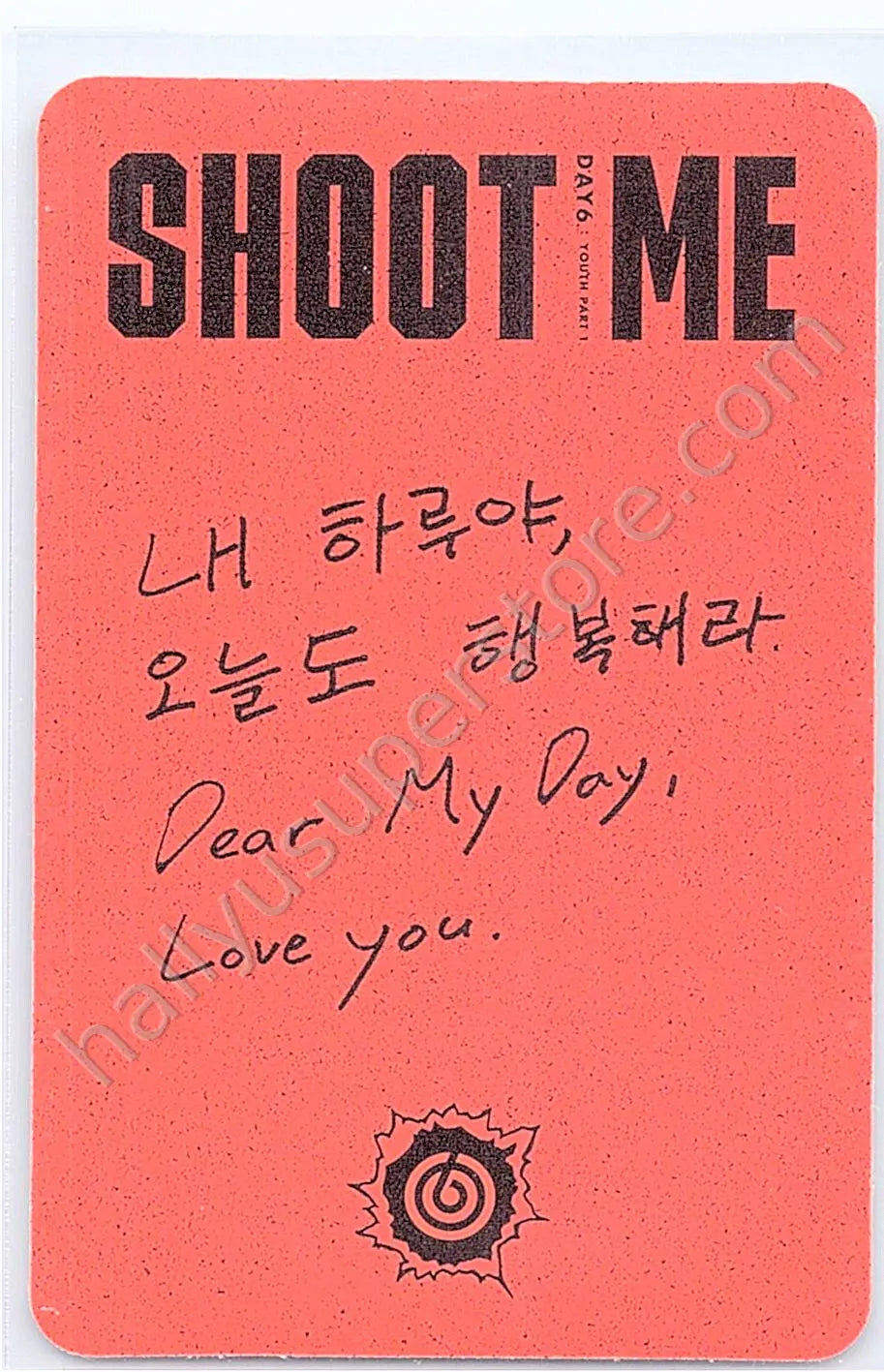 DAY6  - Young K - Shoot Me : Youth Part 1 album photocard bullet version
