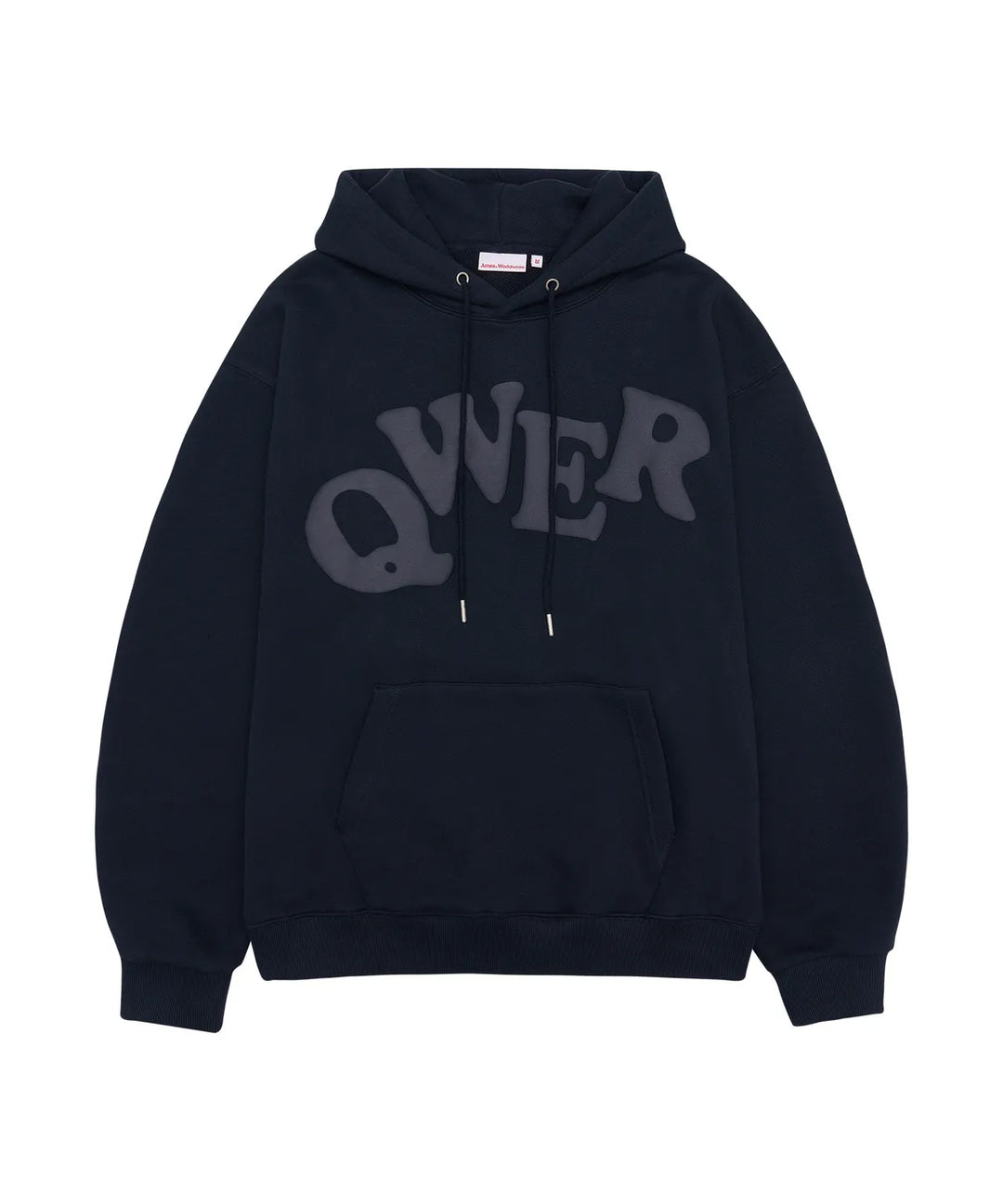 **QWER -Ames-QWER BIG TYPO HOODIE NAVY