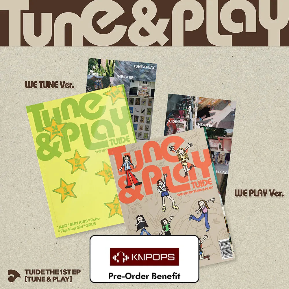 [Pre-Order] TUIDE - The 1st EP [TUNE &amp; PLAY] (Photo Book + Weverse Albums ver.) + Pre-Order Benefit (Choose Version)