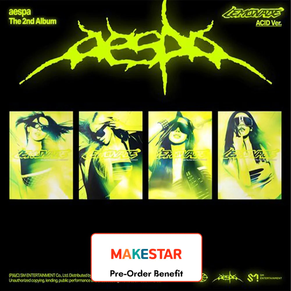 [Pre-Order] AESPA - THE 2nd Album [LEMONADE] (ACID Ver.) + LuckyDraw Event R2 (Choose Version)