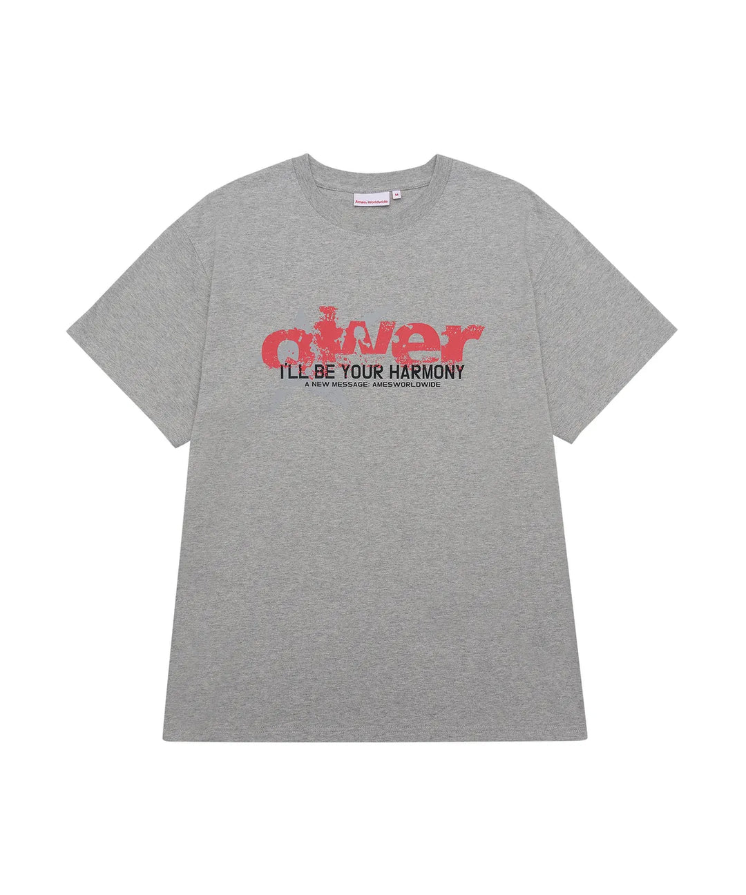 **QWER -Ames-Worldwide QWER VINTAGE STAR TEE GREY