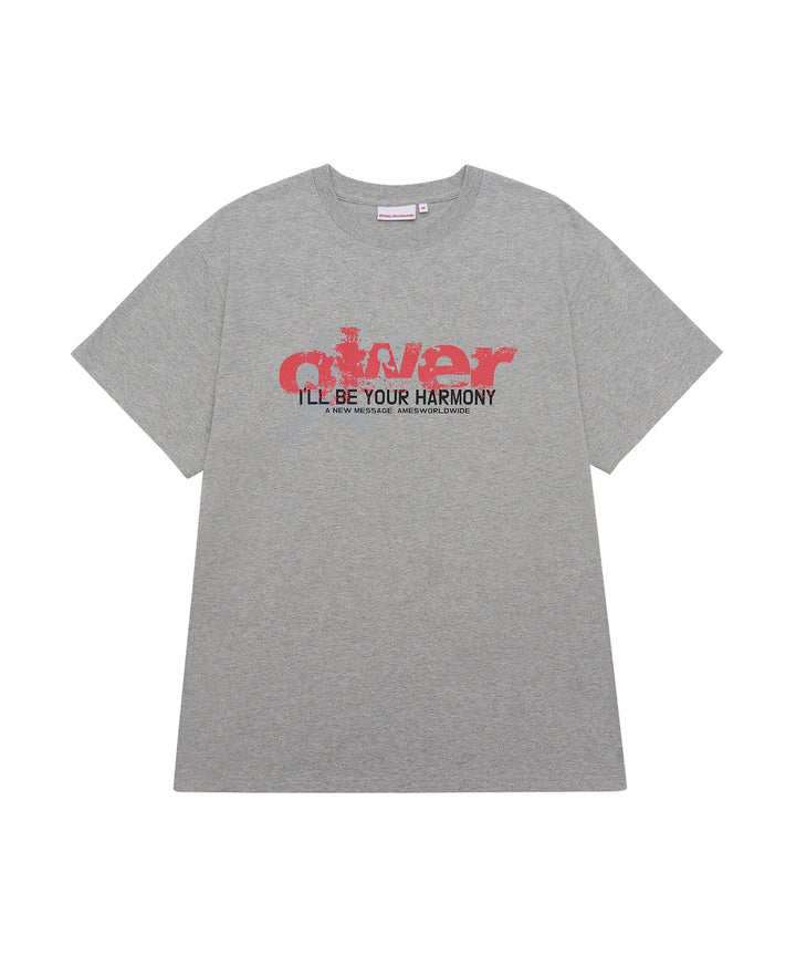 **QWER -Ames-Worldwide QWER VINTAGE STAR TEE GREY