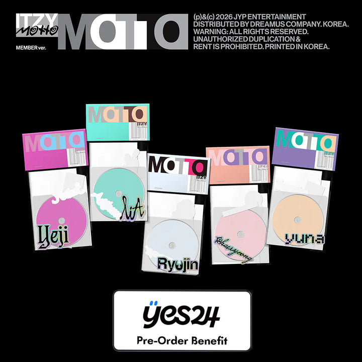[Pre-Order]  ITZY - Motto (MEMBER Ver.) + Pre-Order Benefit (Choose Version)