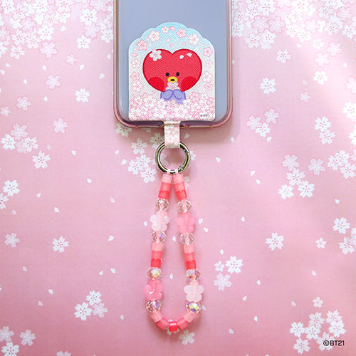 ** BT21 - Phone Tag Holder(Cherry Blossom)