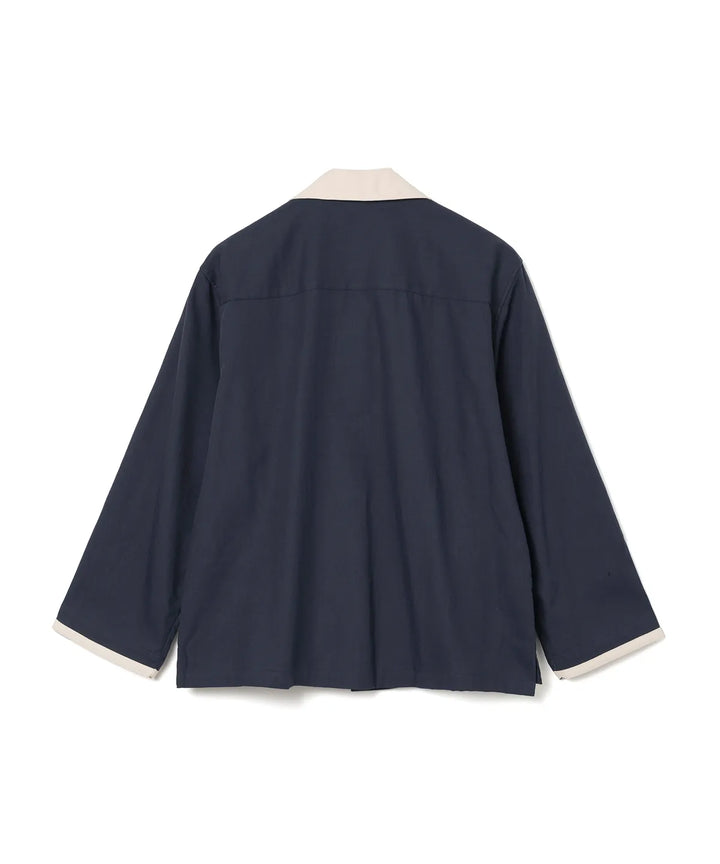 **QWER -Magenta Rockabilly Flared Shirt [Navy]