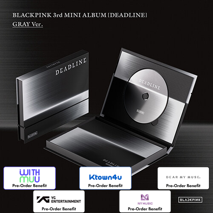 [Pre-Order] Blackpink - BLACKPINK 3rd MINI ALBUM [DEADLINE] GRAY Ver.