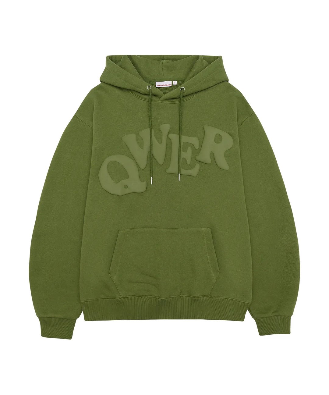 **QWER -Ames-Worldwide  BASIC APPLIQUE SWEATSHIRT GREEN
