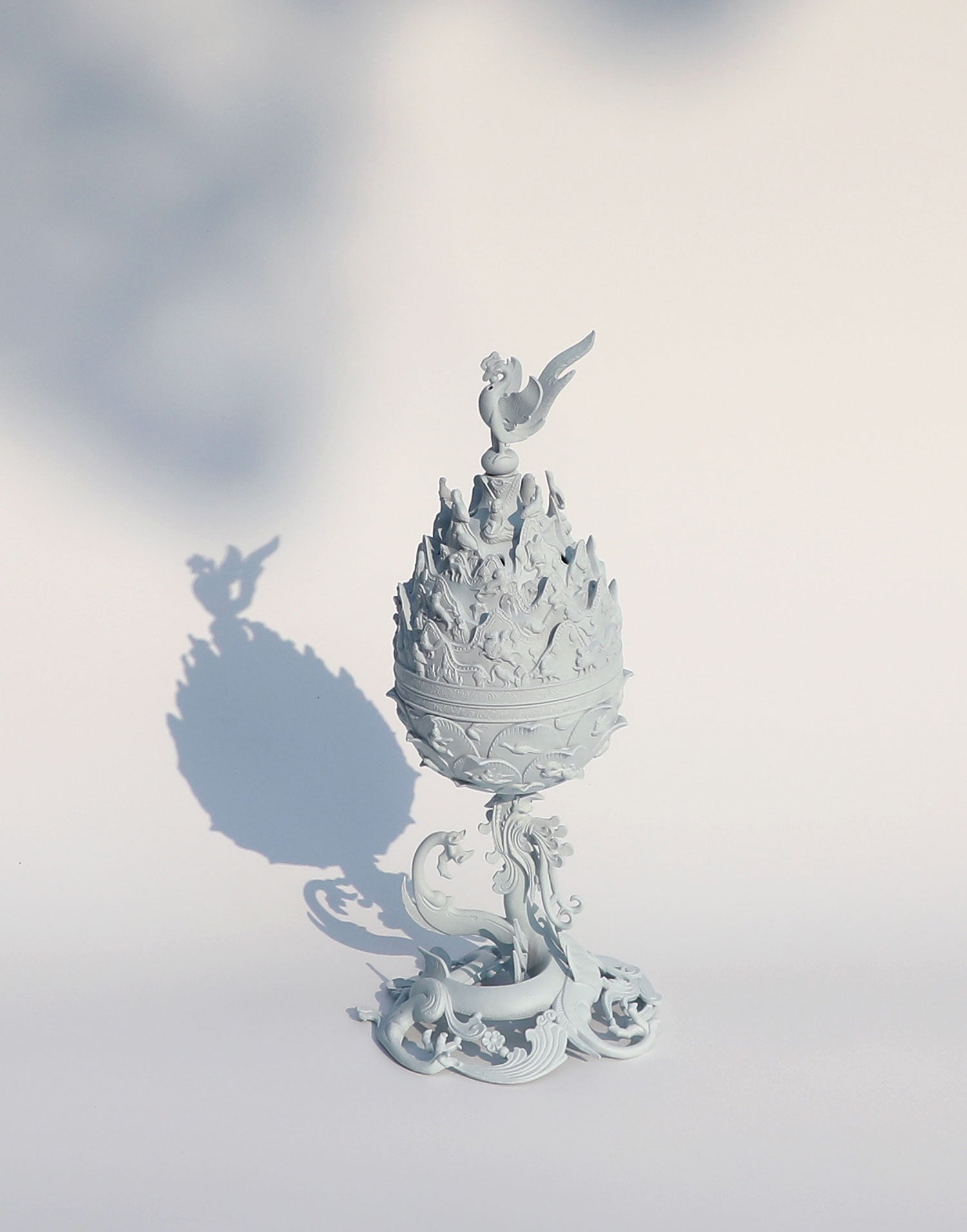 **  Gilt-bronze incense burner miniature