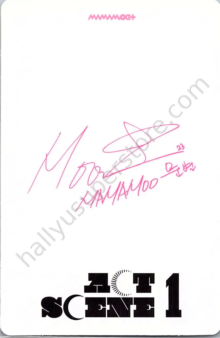 MAMAMOO - Moonbyul - ACT 1, SCENE 1 album photocard standard version unit