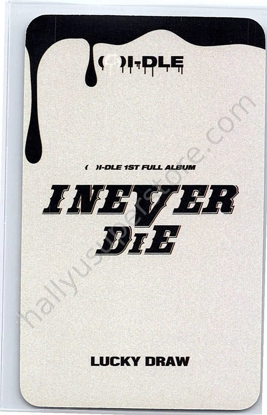 i-dle - Shuhua - I Never Die apple music concept version lucky draw (LD) non-selfie pob (pre-order benefit) tower records japan ums japan (universal music store)