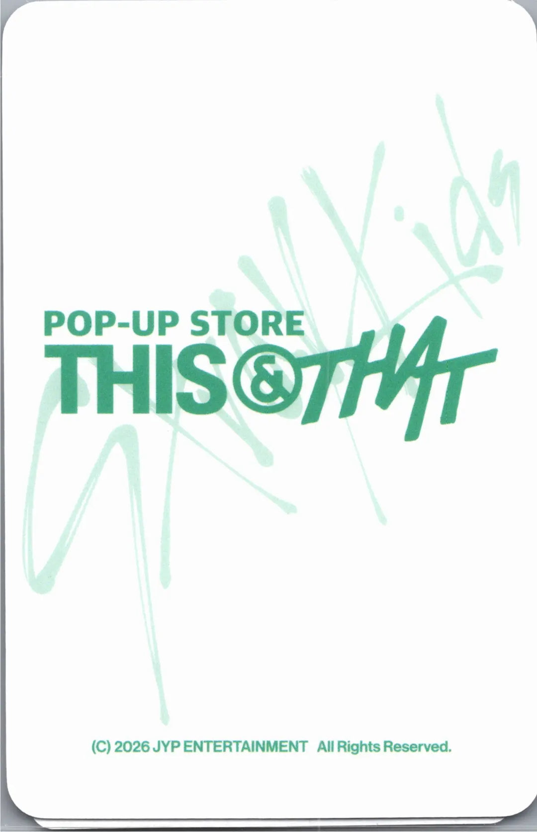 Stray Kids "THIS &amp; THAT" - Soundwave POP-Store Lucky Draw Event Photocard R2 [26.08.14]