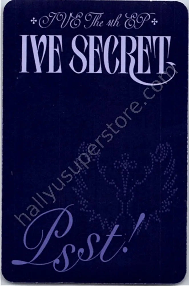 IVE - Gaeul - IVE SECRET album photocard psst! version