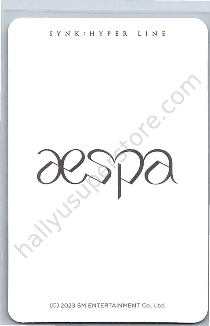 aespa - Winter - aespa - Winter - SYNK : HYPER LINE Event merch photocard scratch card