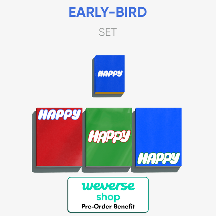 [Pre-Order] Jin (of BTS) - 1st Solo Album "Happy"+ Pre-Order Benefit (Weverse Gift Early Bird Set.)