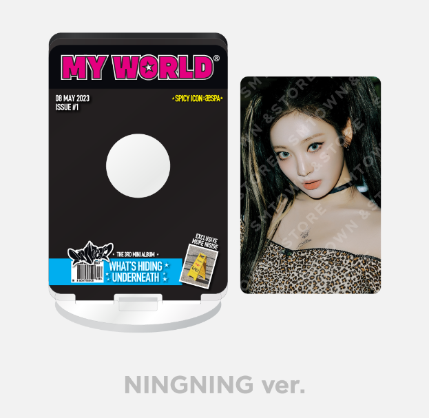 Aespa - Official MD "My World" (PhotoCard Stand Set, Epoxy Sticker Set) [Choose Member]