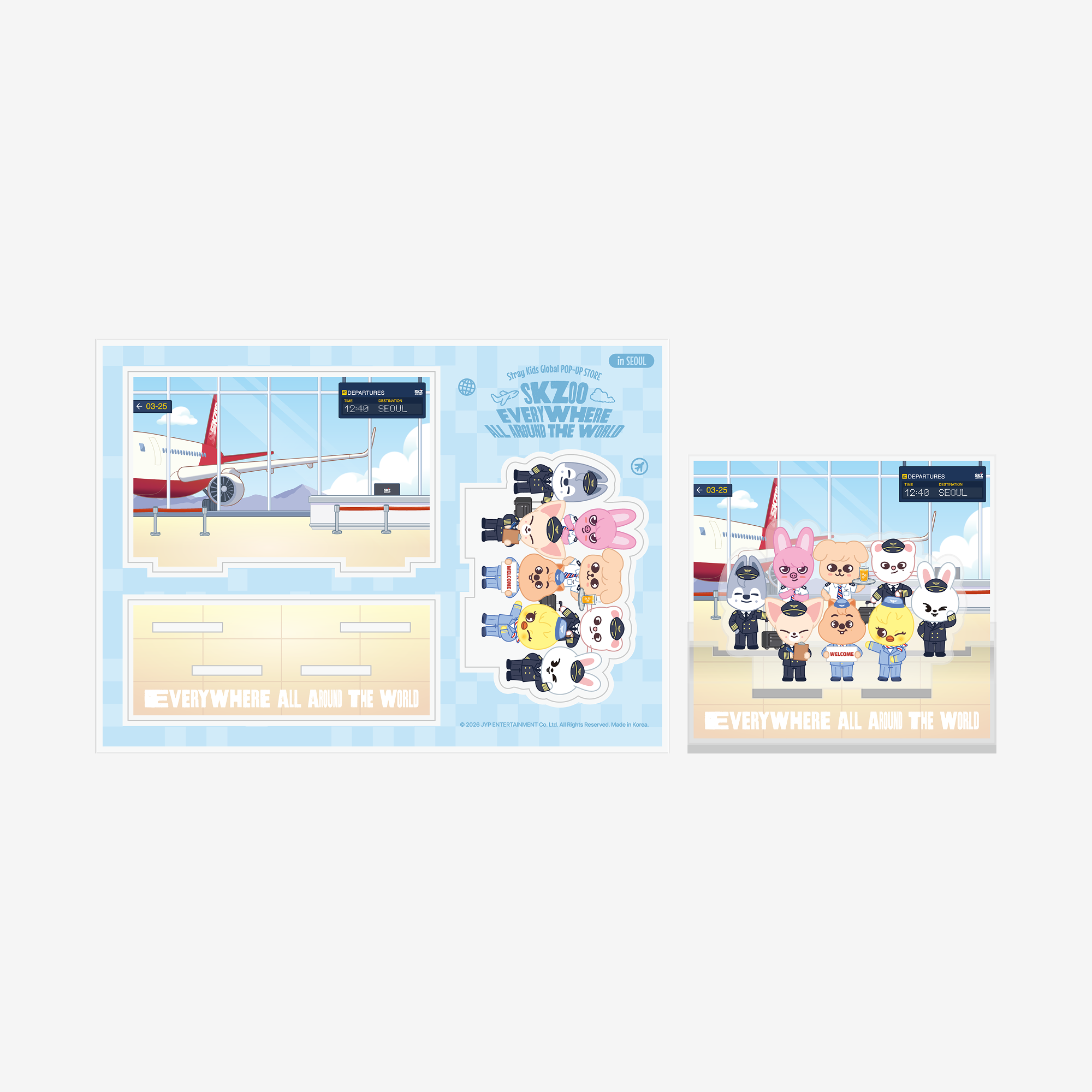 [Stray Kids] SKZOO ACRYLIC STAND SEOUL Ver. - SKZOO Everywhere All Around The World